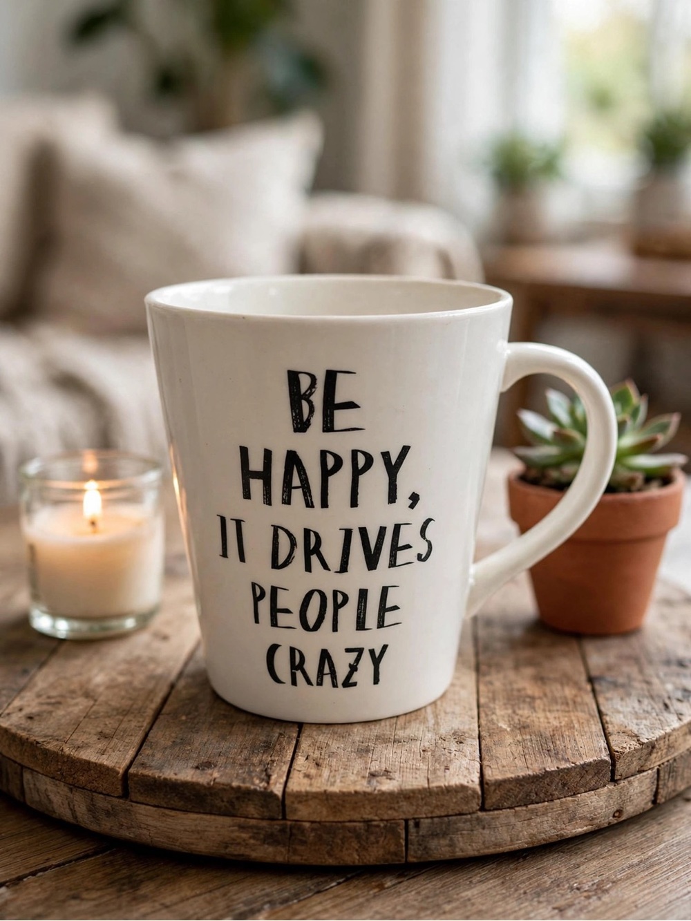 Indigo “Be Happy It Drives People Crazy” Mug